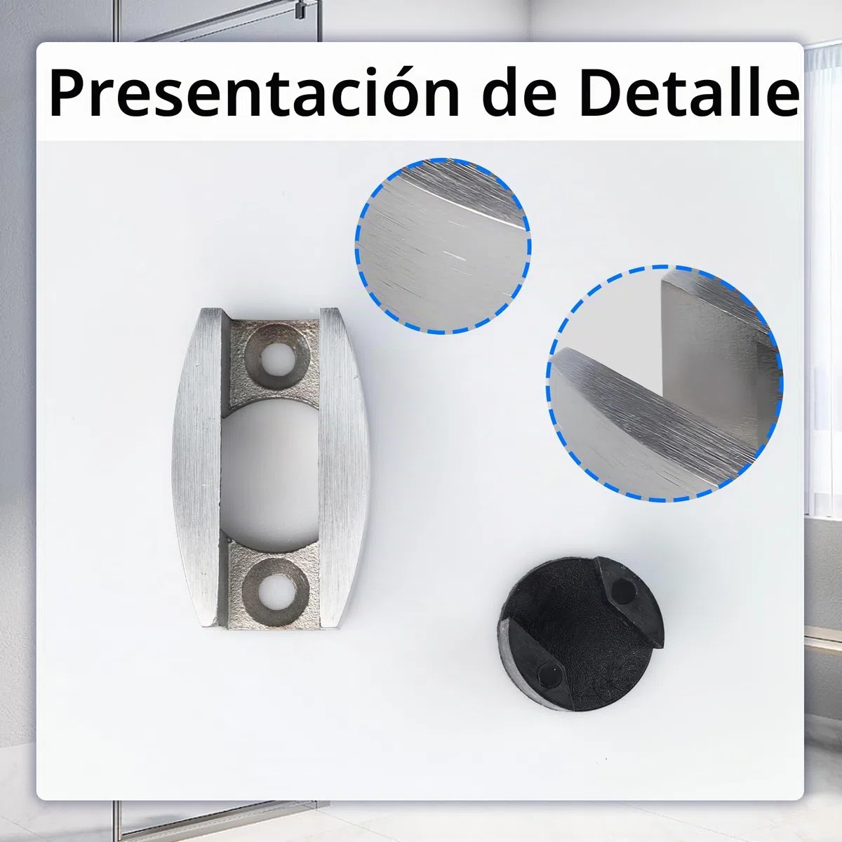 piezas de guía para puerta corrediza de vidrio, guía de piso de acero inoxidable 304, rodillo de piso para puerta corrediza