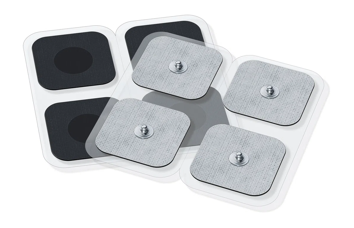 Beurer Almohadillas de gel autoadhesivas 45 x 45 mm, set de recambio, 8 electrodos para TENS y EMS adecuados para electroestimuladores EM 49 / EM 80 / EM 41 / EM 40