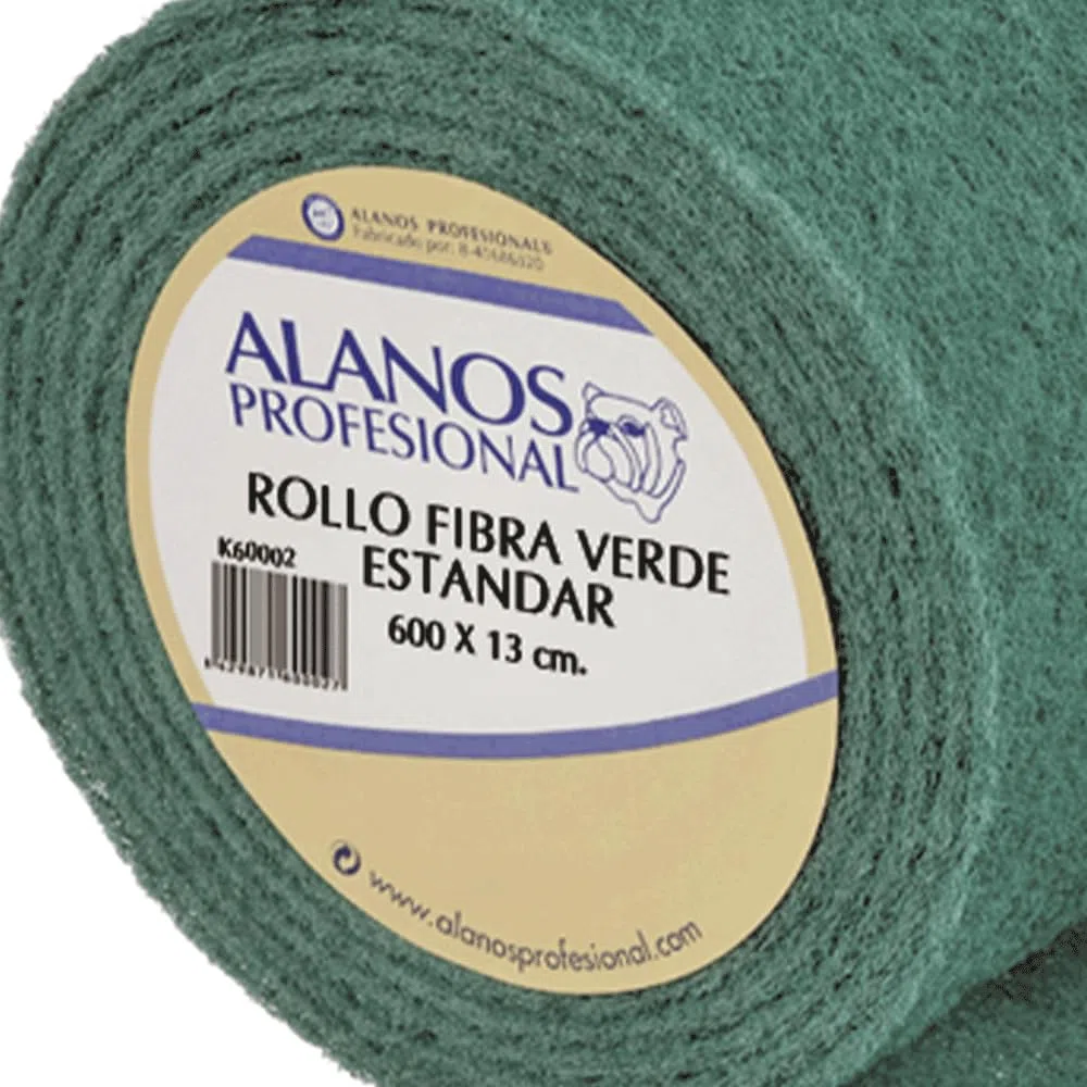 Clim Profesional 2 Rollos de Estropajo de Fibra Verde Alta abrasividad 6 Metros | Pack 2 Rollos Estropajo en Rollo para Uso Profesional y Doméstico