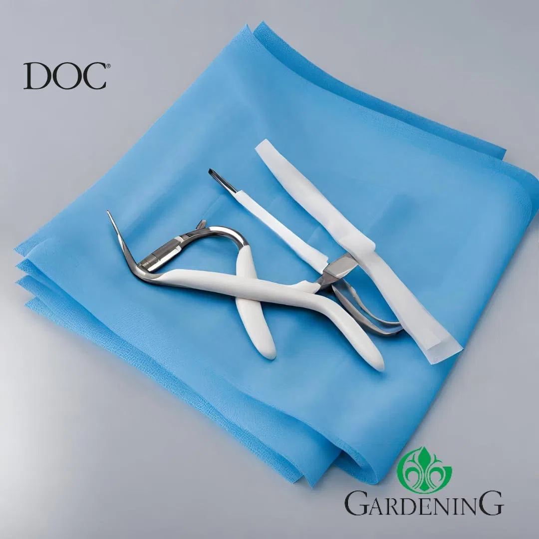 DOC Toallas estériles quirúrgicas de TNT (textil no tejido) de 50 x 50 cm, paquete de 10 unidades, tela quirúrgica desechable impermeable de TNT + PE (10 unidades)