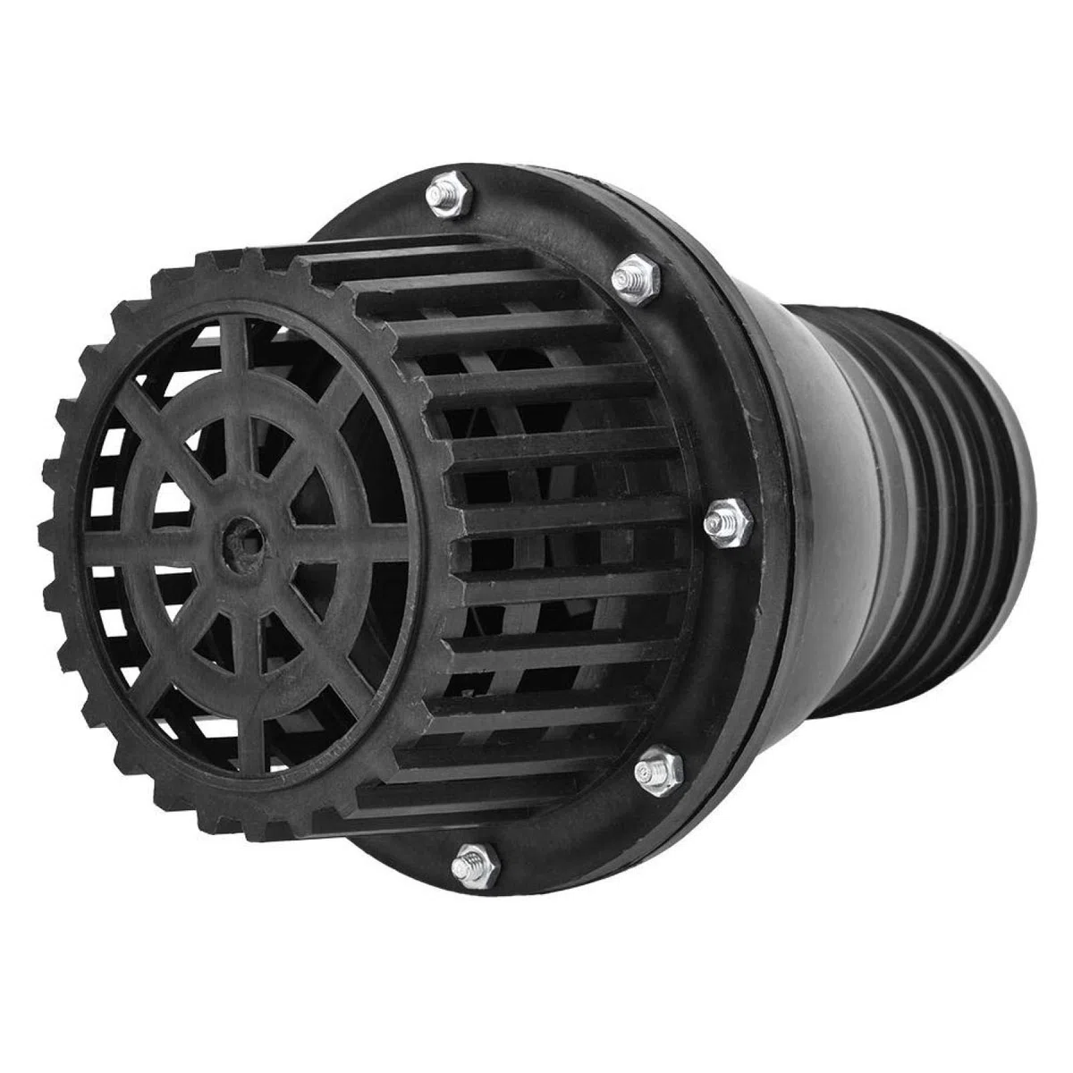 Válvula de pie de bomba de agua Válvula de retención plana de baja presión de PVC negro Válvula plana de baja presión para máquina de fluido(4in)