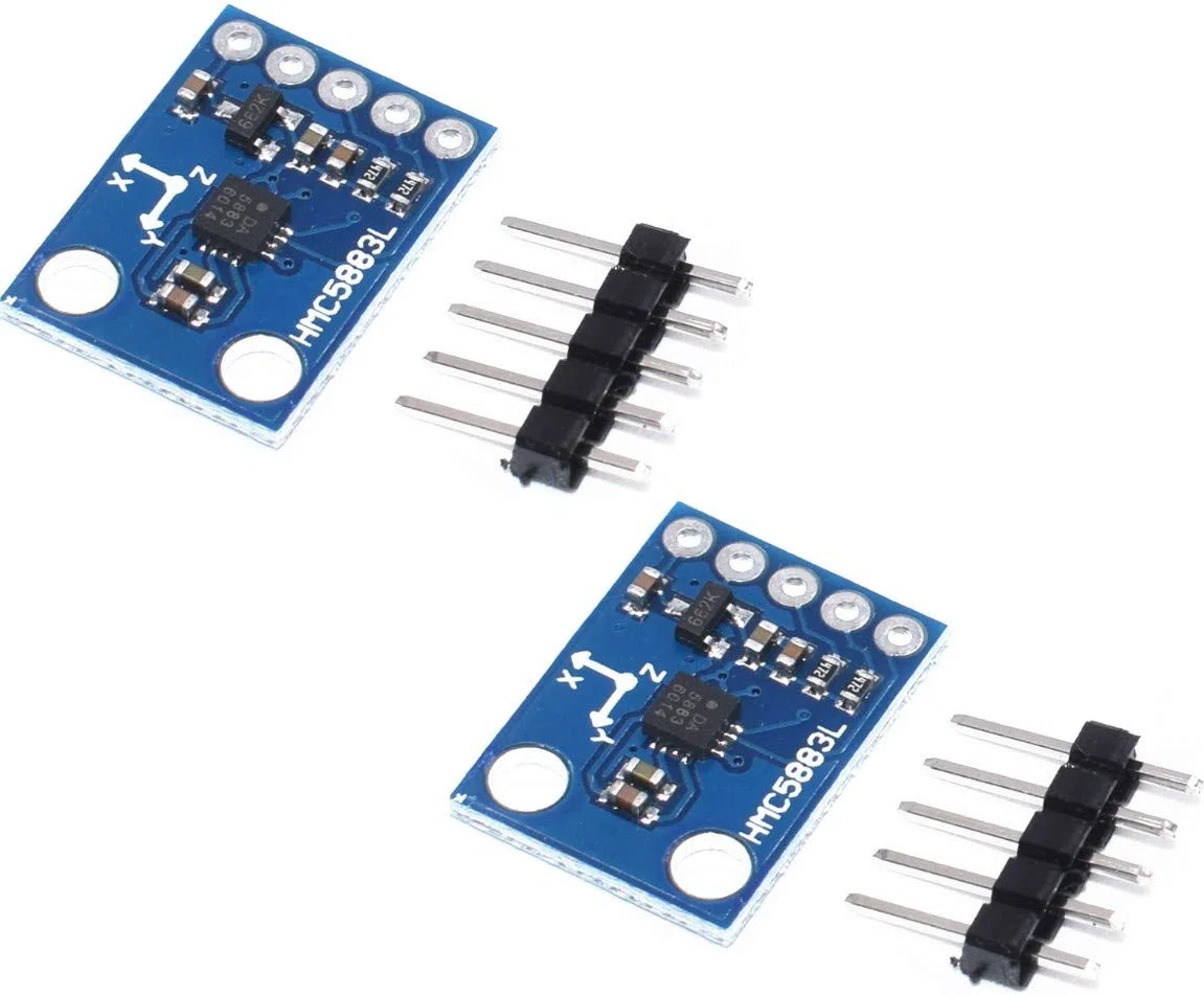 2pcs GY-273 QMC5883L Triple Axis Compass Magnetometer Sensor HMC5883L Compatible | 2pcs GY-273 QMC5883L módulo de Sensor de magnetómetro de brújula de Triple Eje