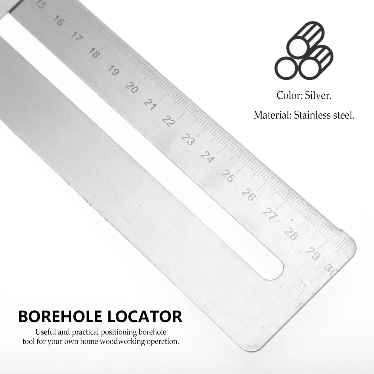 HOMSFOU Localizador Acero Inoxidable para Azulejos Flexible de Perforación Posicionamiento Preciso y Fabricación Exacta y Mármol para Aficionados Carpintería
