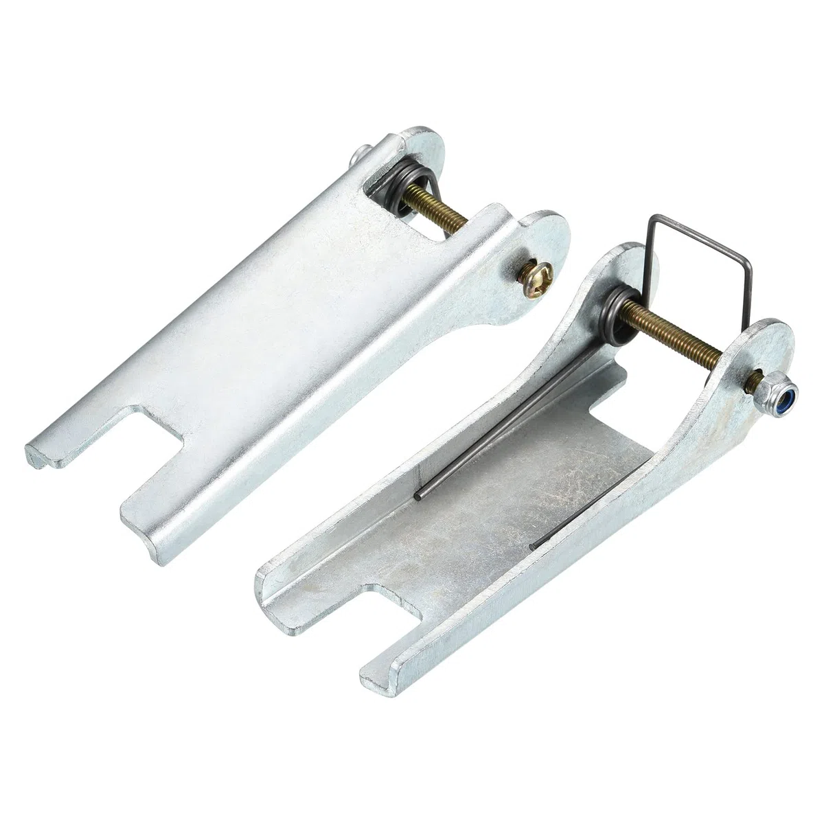 PATIKIL 96mm Gancho Seguridad Cierre Kit, Metal Remolque Receptor Enganche Reemplazo para Horquilla Gancho Remolque, Plateado