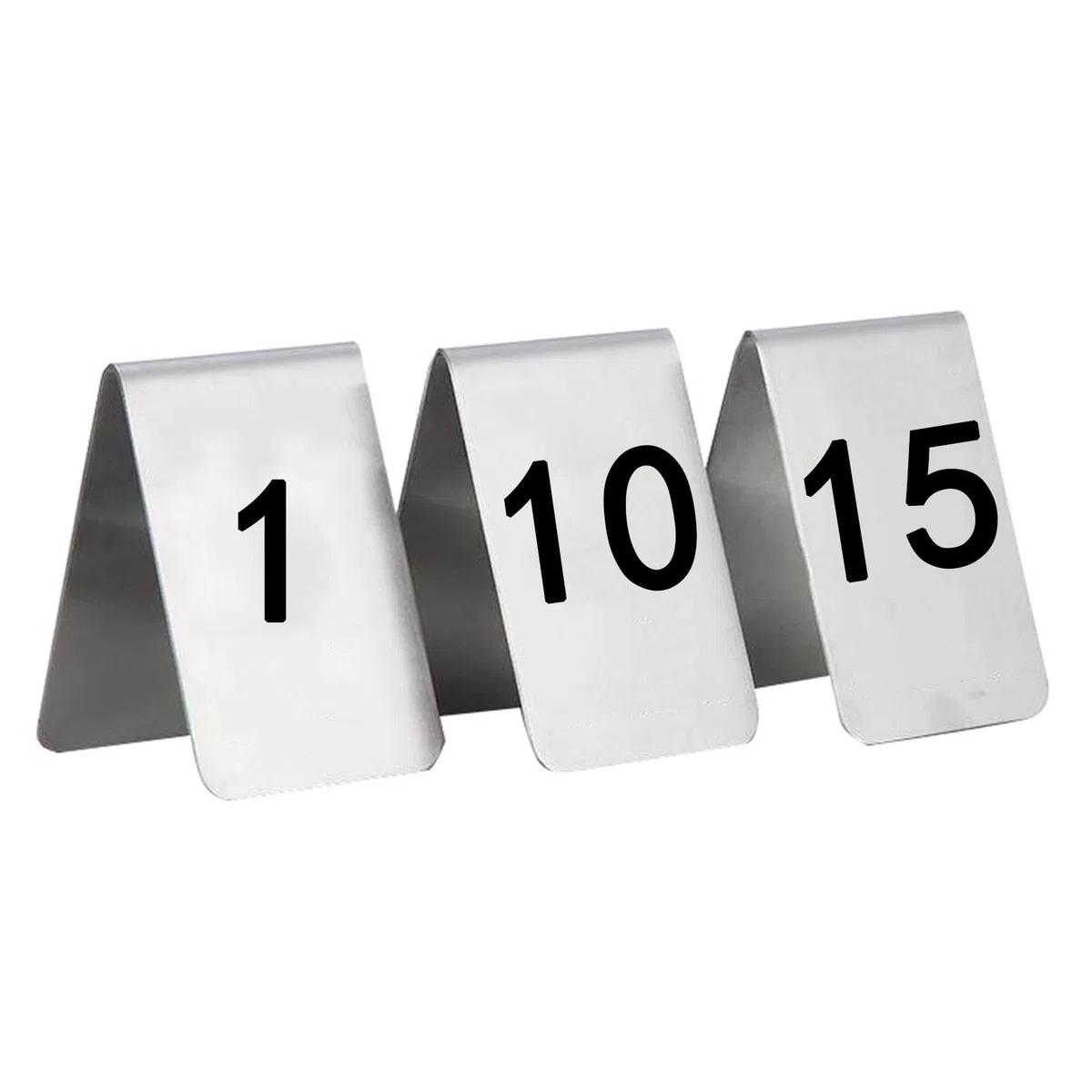 Juego De 15 Tarjetas De Números De Mesa De Restaurante, 1-15, Tarjetas De Números De Mesa Estilo Tienda De Doble Cara, Adecuadas for Fiestas, Banquetes Y Eventos(1-10)