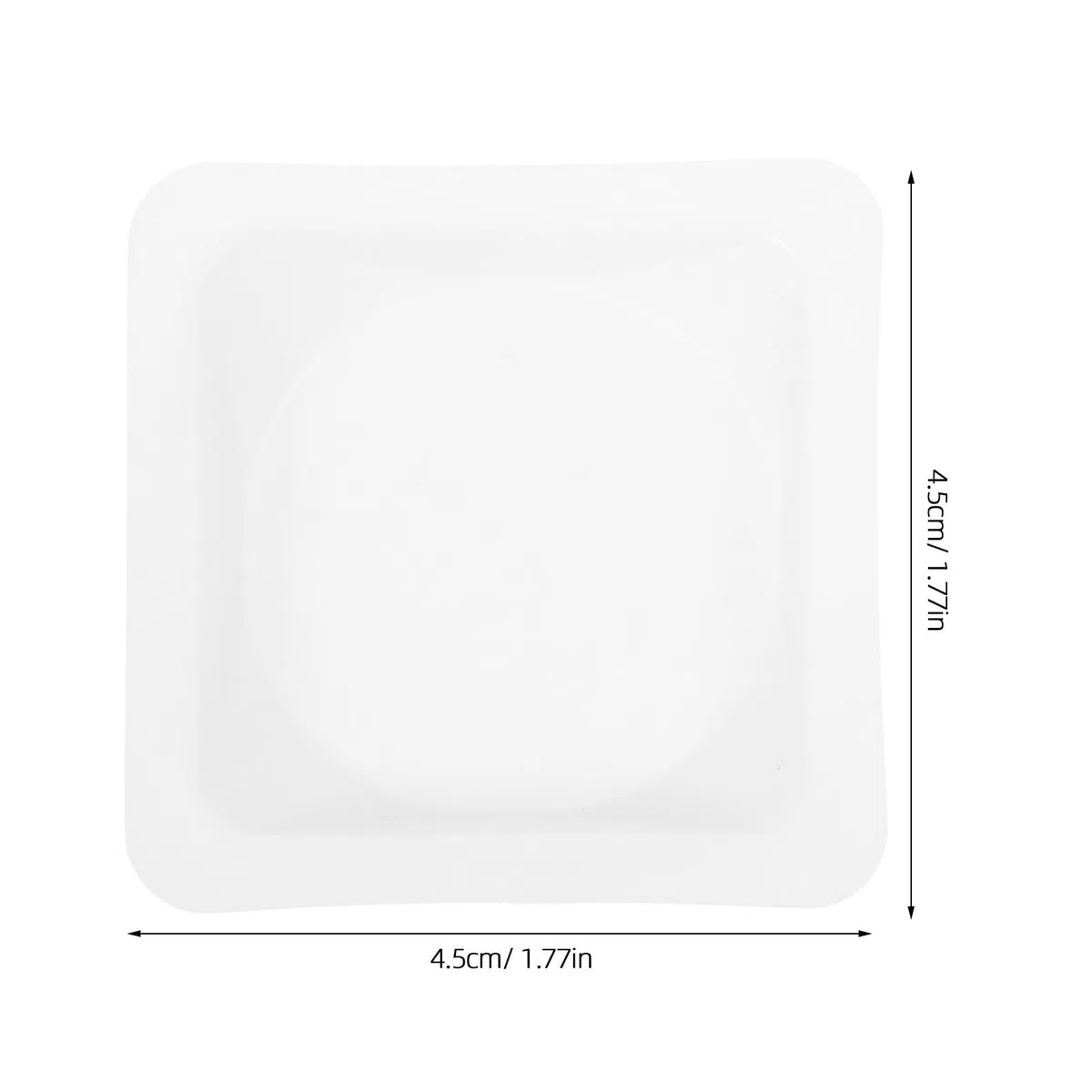 Healvian 100 Platos de Pesaje de Plástico Livianos y Portátiles con Bordes Biselados para Uso en Laboratorio
