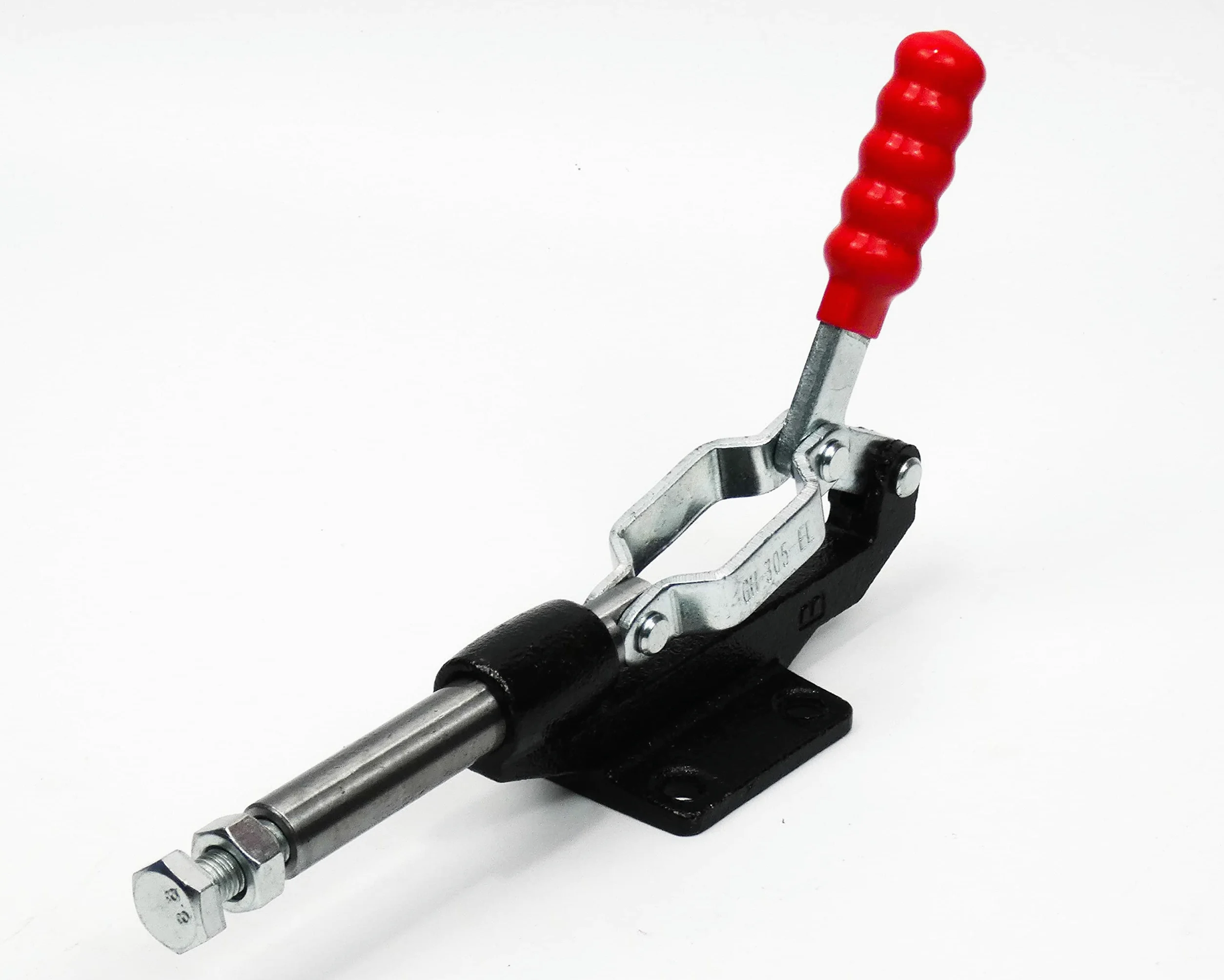 1 pieza GH-305EL, abrazadera de palanca con varilla de empuje, fuerza de sujeción 550 kg (1, GH-305EL)
