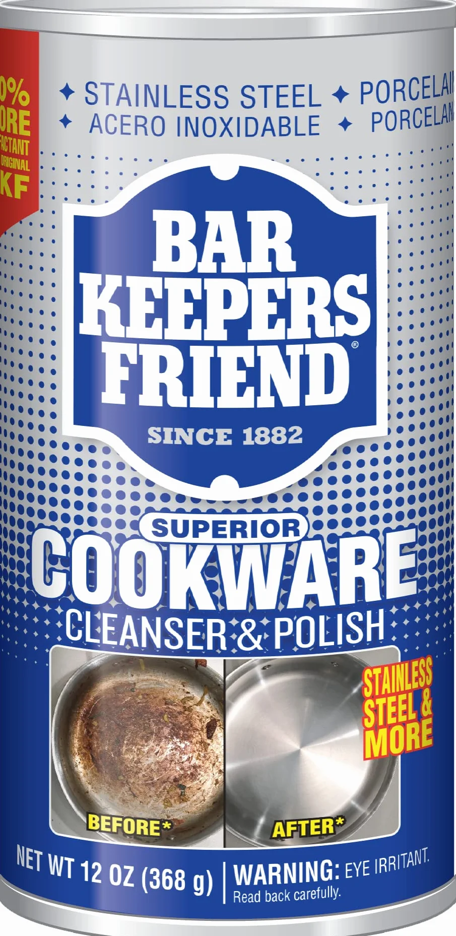 Servaas Lans Bar Keepers Friend Limpiador de utensilios de cocina, 12 oz
