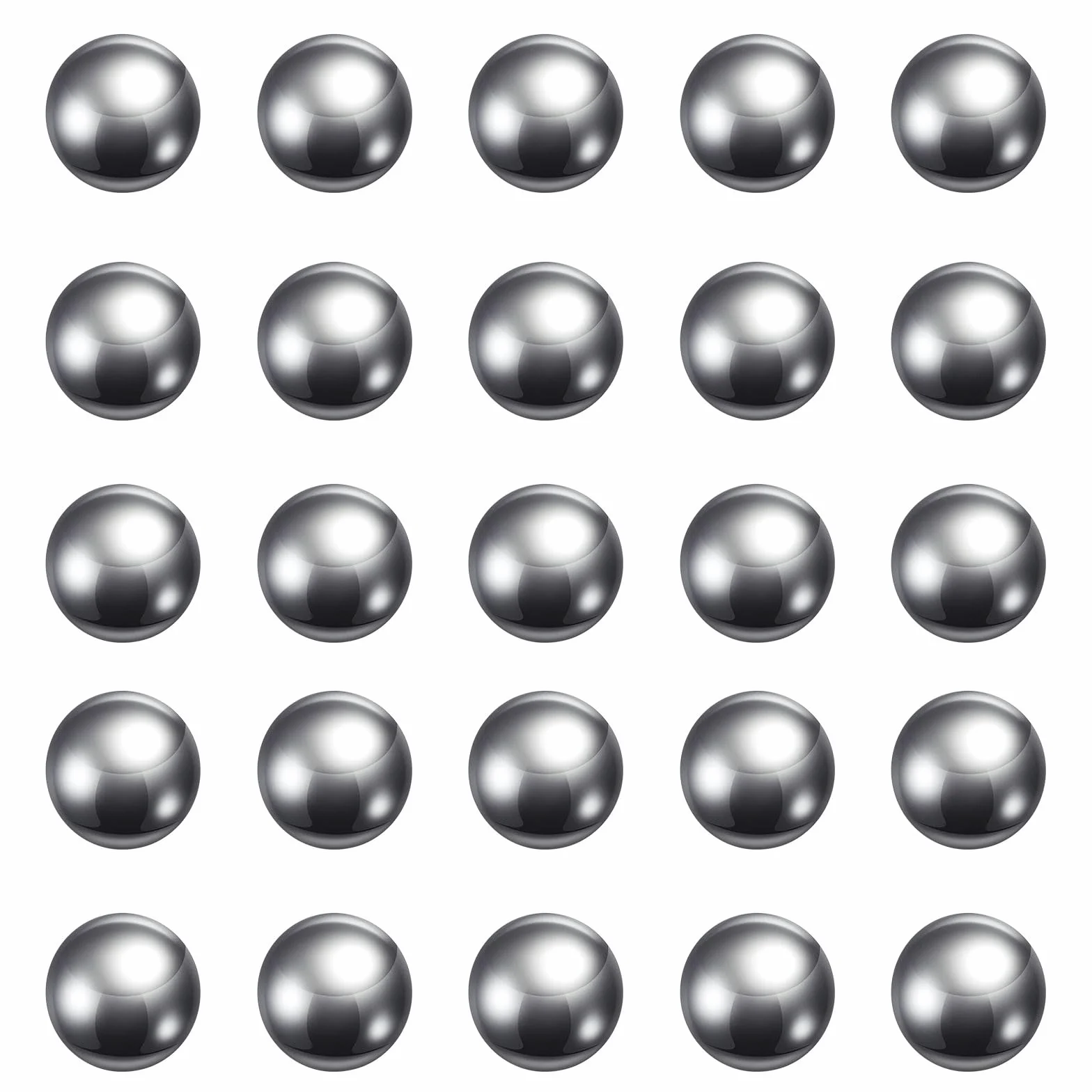 sourcing map 80uds Precisión Bolas 10mm Diámetro G10 Cromo Acero Bolas para Rodamientos, Plata