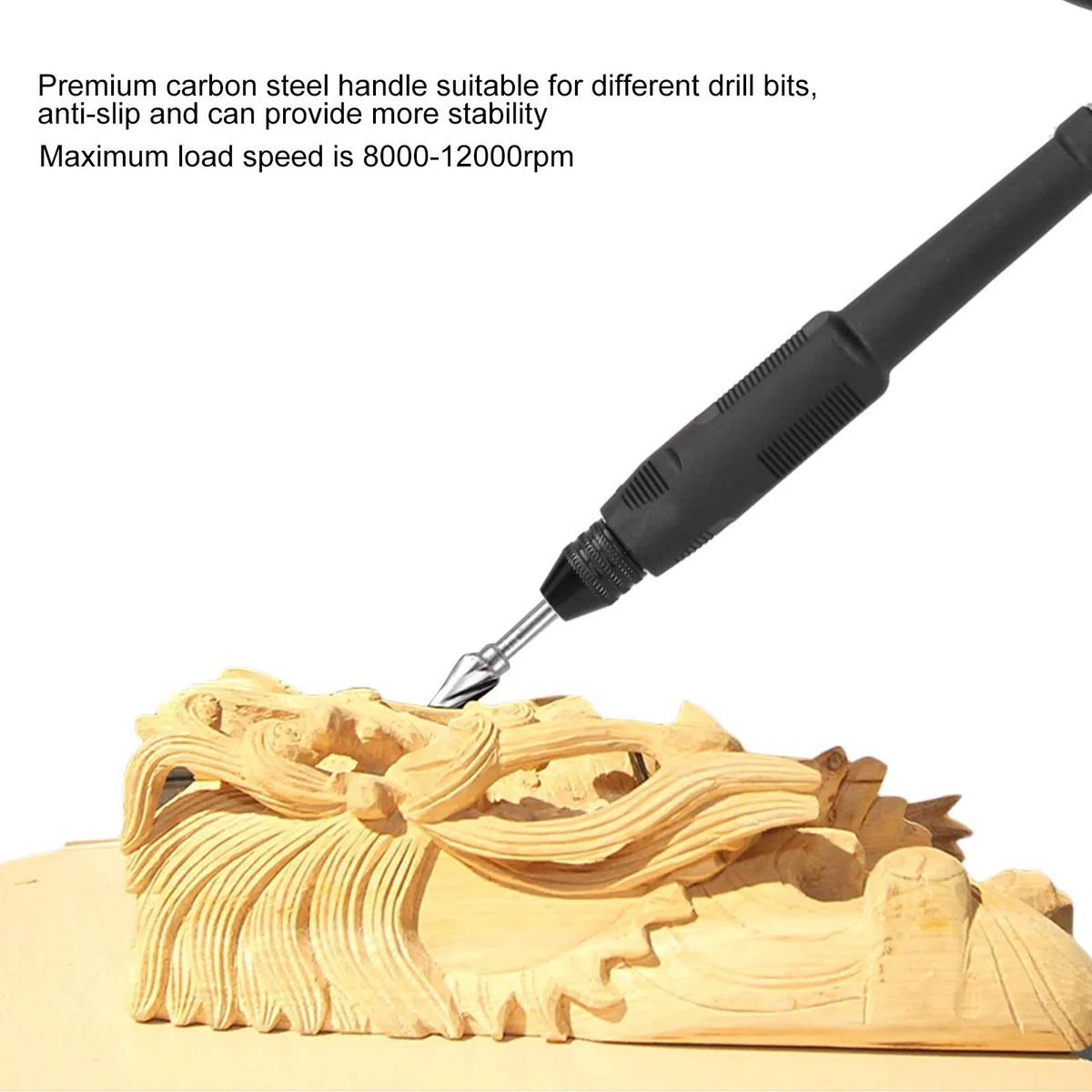 Eje flexible de 110 cm, accesorio de adaptador de eje flexible, mandril de cable de extensión de eje flexible de taladro eléctrico M19 x 2 mm / 0,08 ", con llave, para herramientas rotativas
