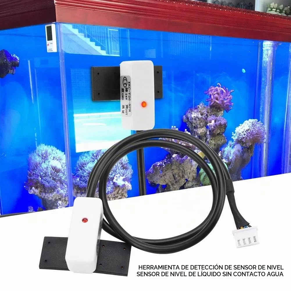 Jadeshay Sensor de Nivel de Agua,24V Sensor de Nivel de Líquido Detector de Nivel de Agua Sin Contacto PNP/NPN Interfaz de Salida (XKC-Y26-NPN 5-24V)
