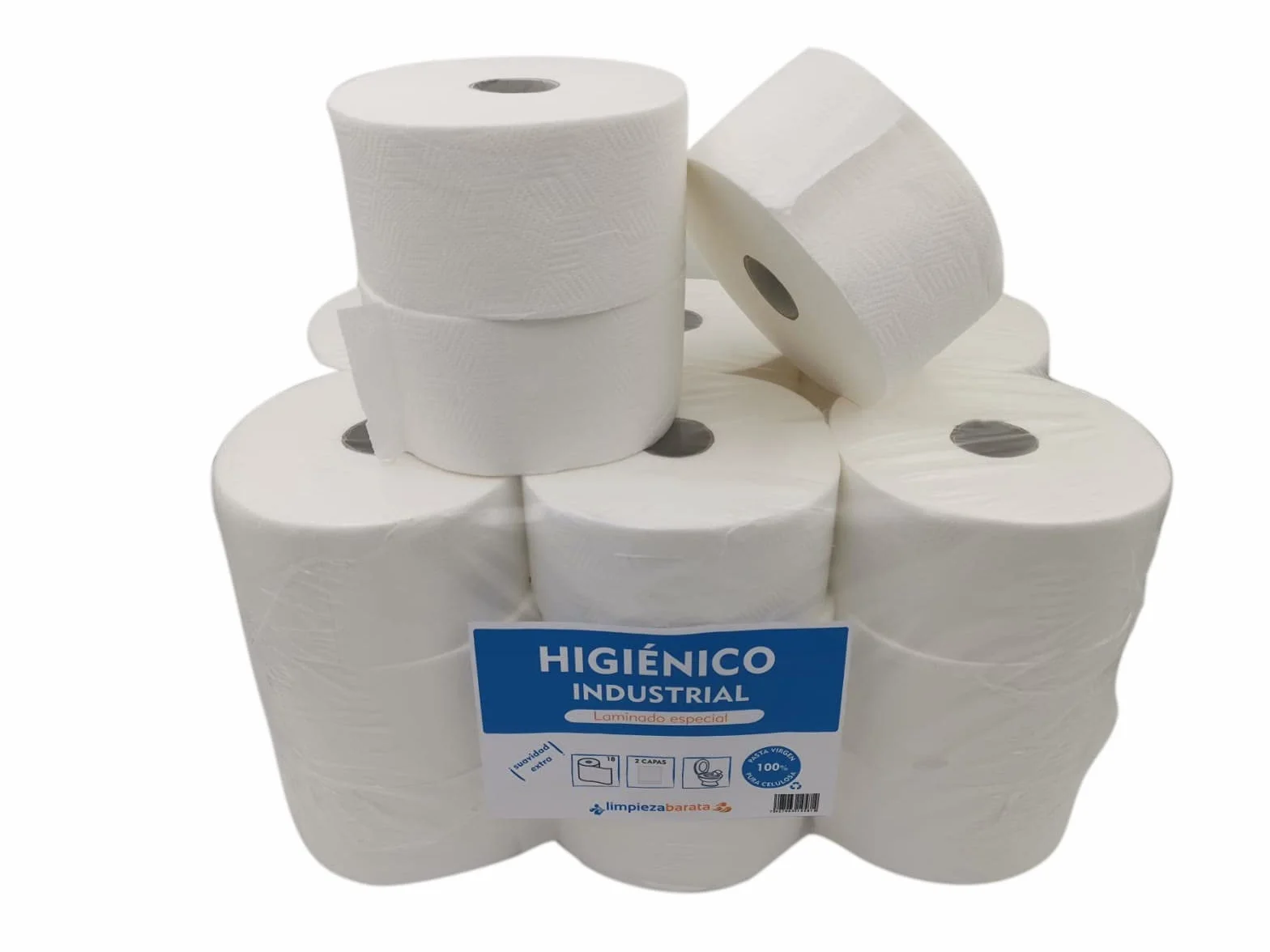 Papel Higienico Industrial Pasta Laminado Pack 18 Unidades