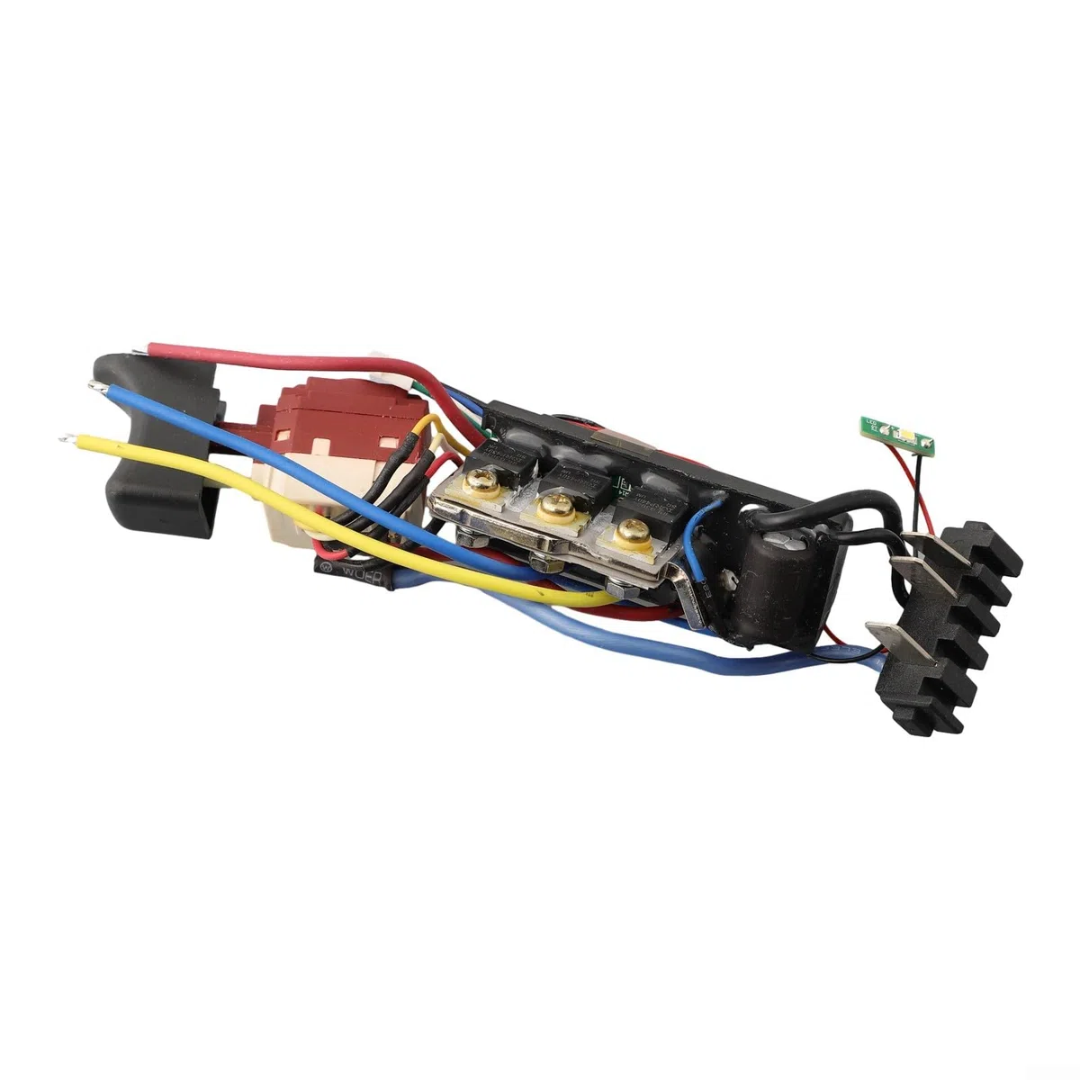 Interruptor de repuesto para taladros de mano eléctricos, 1 paquete de interruptor de plástico y metal compatible con modelos WORX WU175 WX175 WX373, control de velocidad ajustable para una fácil