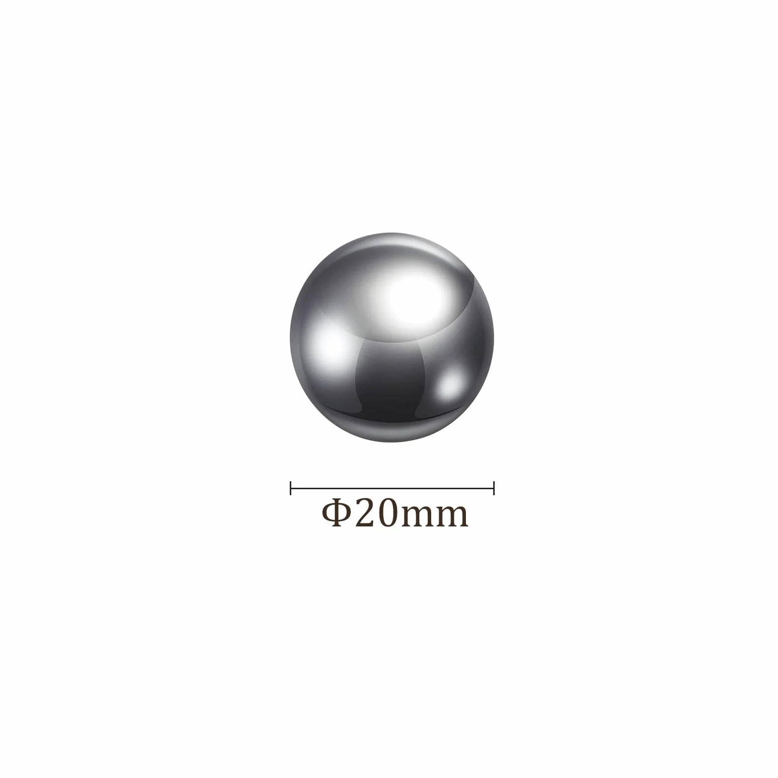 10uds Precisión Bolas - [20mm] Carbono Acero para Rodamientos Válvulas Uso, Sólido
