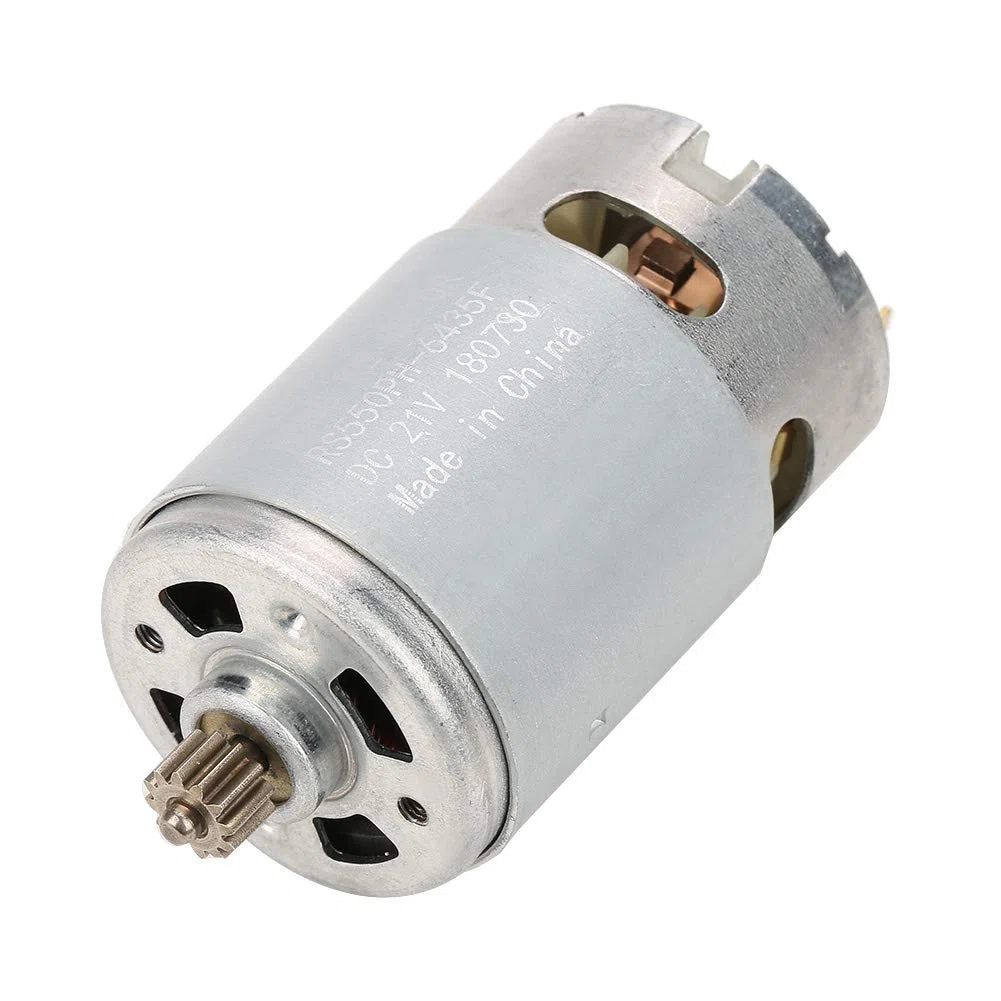 Fafeicy Motor de Engranaje 12 Dientes, 90W CC, Dos Velocidades, para Taladros Eléctricos, 12V/16.8V/21V/25V