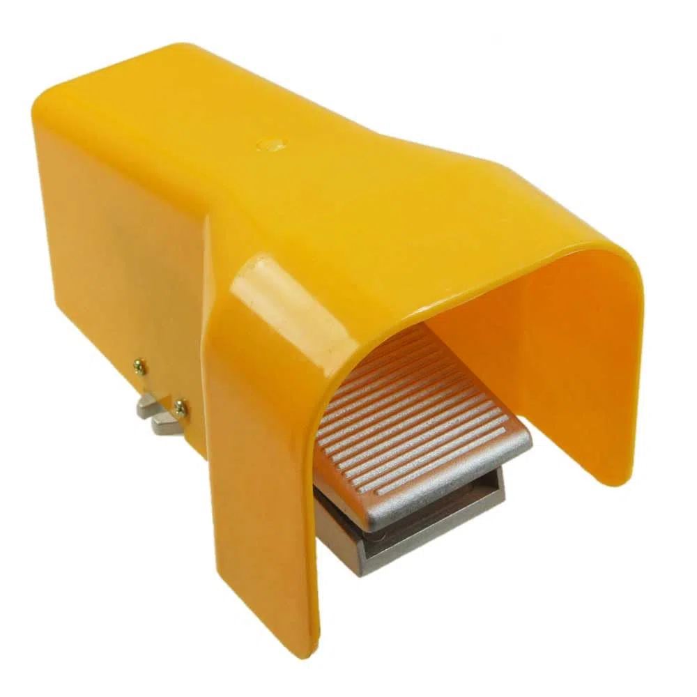 ORAZIO Válvula de Pedal Neumática, 5 Vías 2 Posiciones G1/4 Interruptor de Pie Control de Prensa de Pie Roscado, Almohadilla de Aire Interruptor de Pedal Momentáneo con Cubierta de Protección 214725