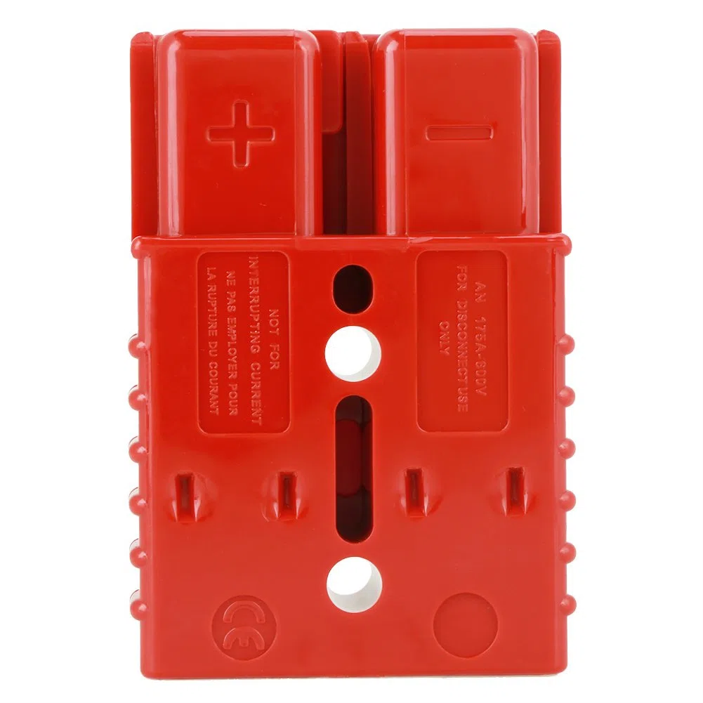 2 conectores de conexión rápida para batería de cabrestante de 12 x 9 x 3, 175 A, 600 V, color rojo, conector de conexión rápida con 4 accesorios
