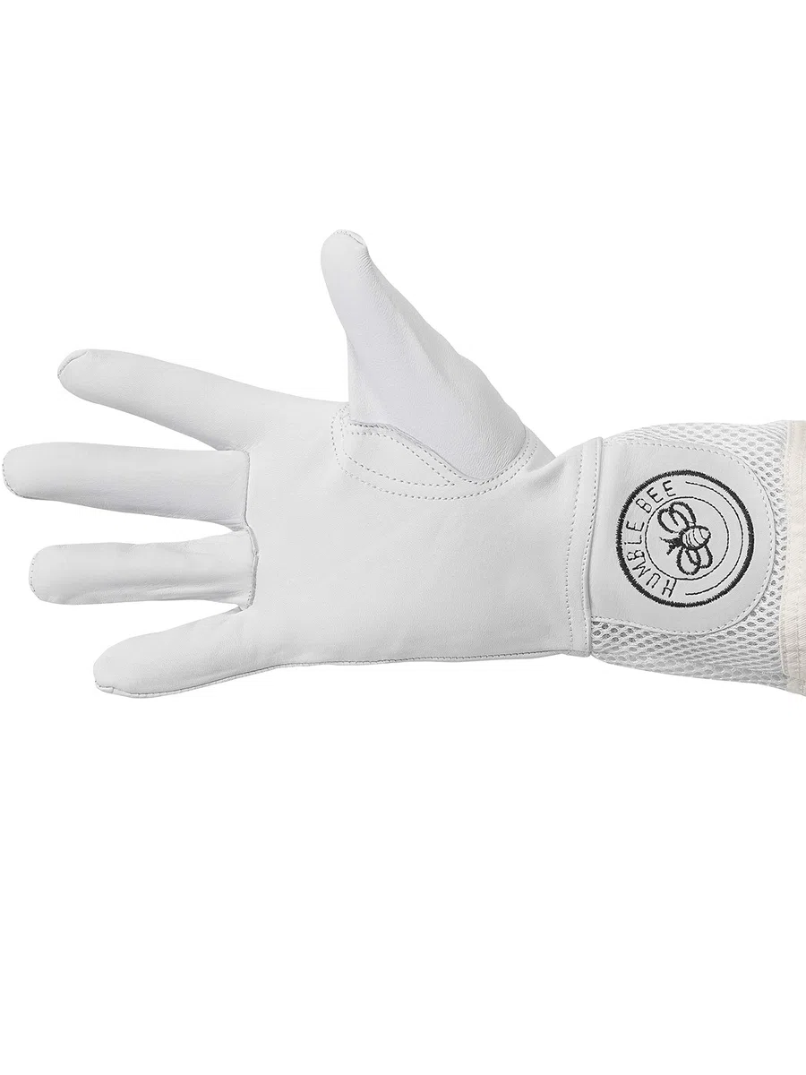 Guantes de Apicultura de Piel de Cabra con Puños Ventilados