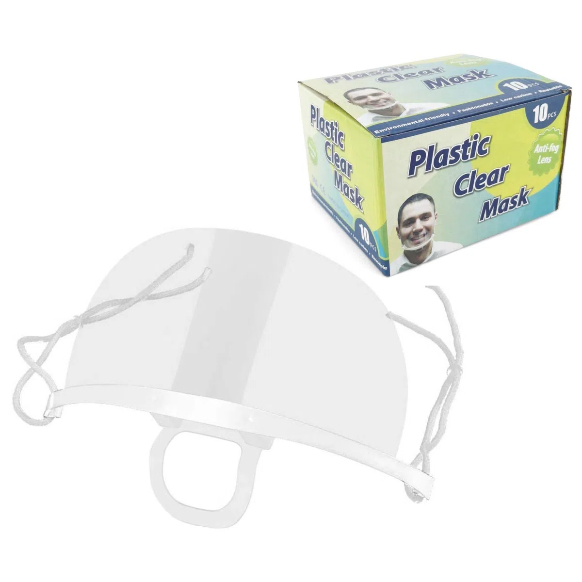 D.RECT 800095 Visor Protector facial transparente antivaho Reutilizable Pieza Protector Transparente Protector Visera Protector Facial Visera Mentón Set 10 Unidades