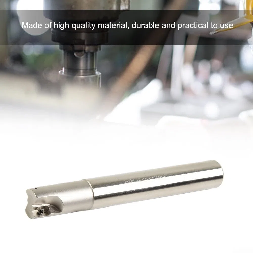 10 fresas de cara indexable D20mm con inserciones de carburo APMT1135, fresa de extremo de 2 flautas de 90 grados, herramienta de precisión de 150 mm de longitud para mecanizado CNC y