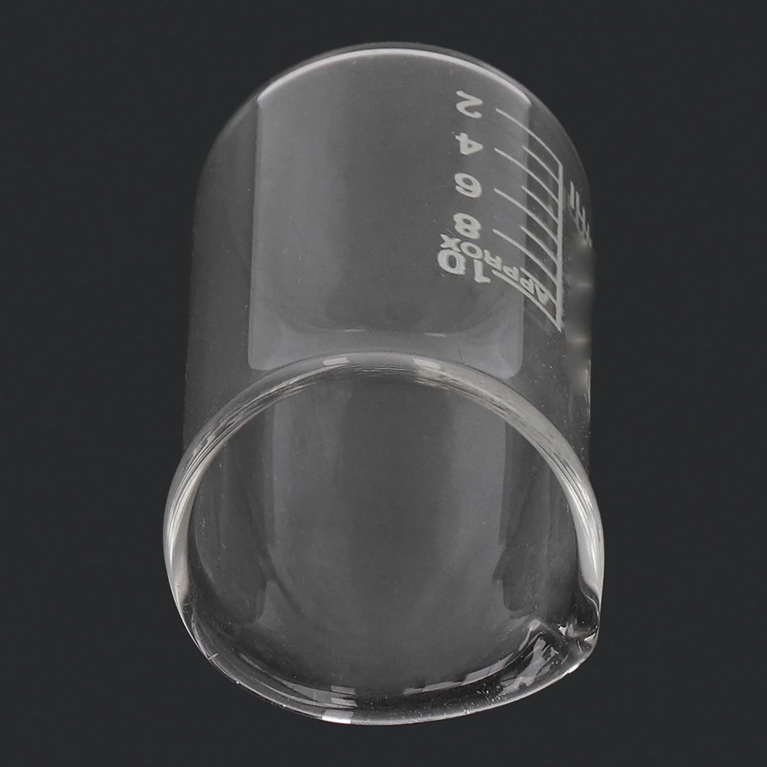 Vasos de Vidrio de Borosilicato de 10 Uds., 10ml, Vaso de Laboratorio de Escala Transparente, Vaso de Medición Graduado de Vidrio
