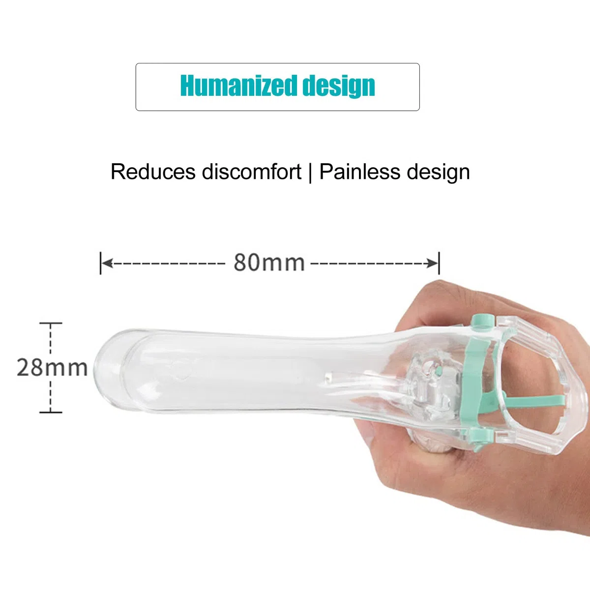 Espéculo Vaginal con Diseño de Luz LED, Espéculo Médico Indoloro de Superficie Lisa, Reutilizable, ángulo Ajustable, Material de PP