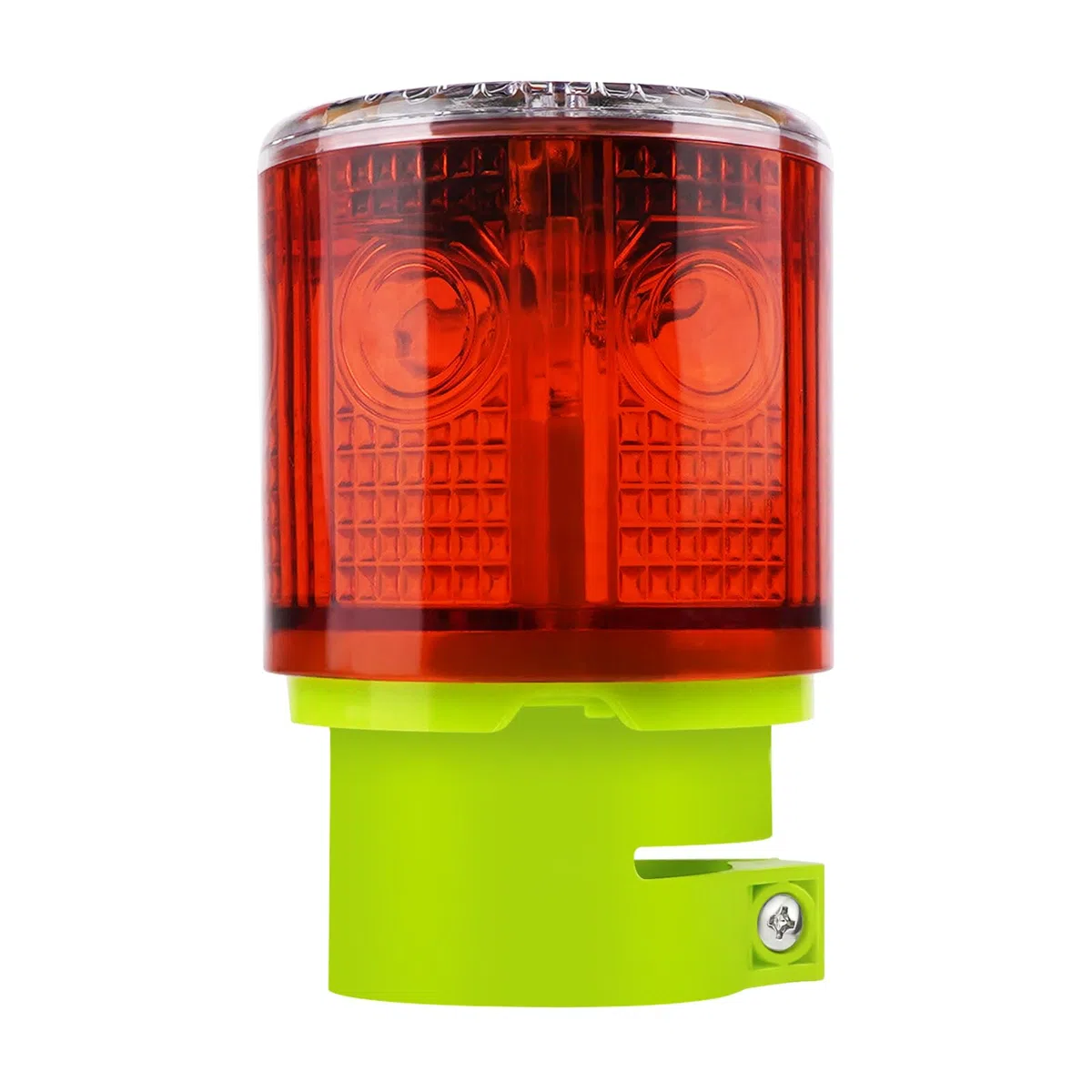 Aolyty Luz de Advertencia, Solar Intermitente Ráfaga LED Luz, Superbrillante de 360 grados, IP45 Impermeable, Luz Solar Estroboscópica para Emergencia (Rojo)
