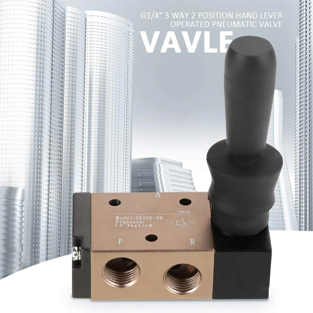 Fydun Control de Aire de la Válvula Neumática Operada por la Palanca Manual 2 Posición 3 Vías para Uso Industrial
