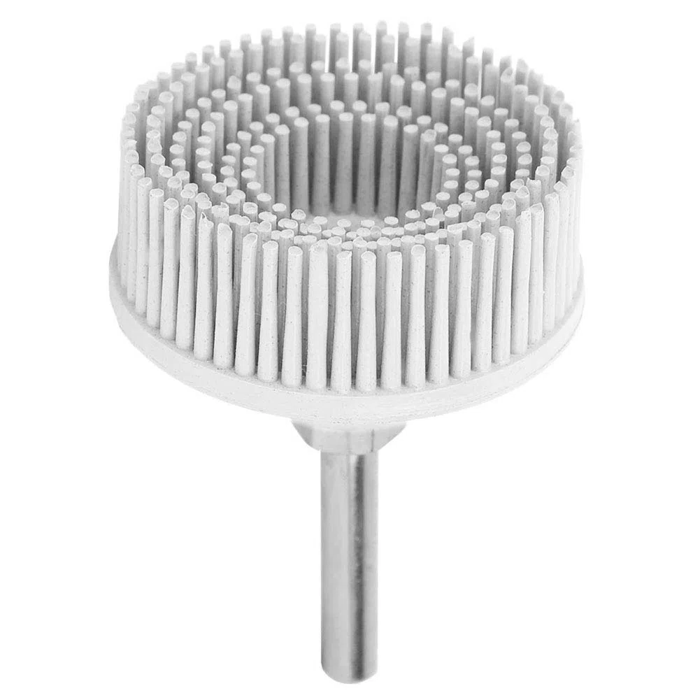 Cepillo de Taladro de Esmeril de Goma, Caucho Roloc, Soporte de Roloc de 3 M, Cepillo de Disco de Taladro Eléctrico de 2 Pulgadas, Cepillo Abrasivo de Goma de Esmeril, Cepillo de (Blanco)