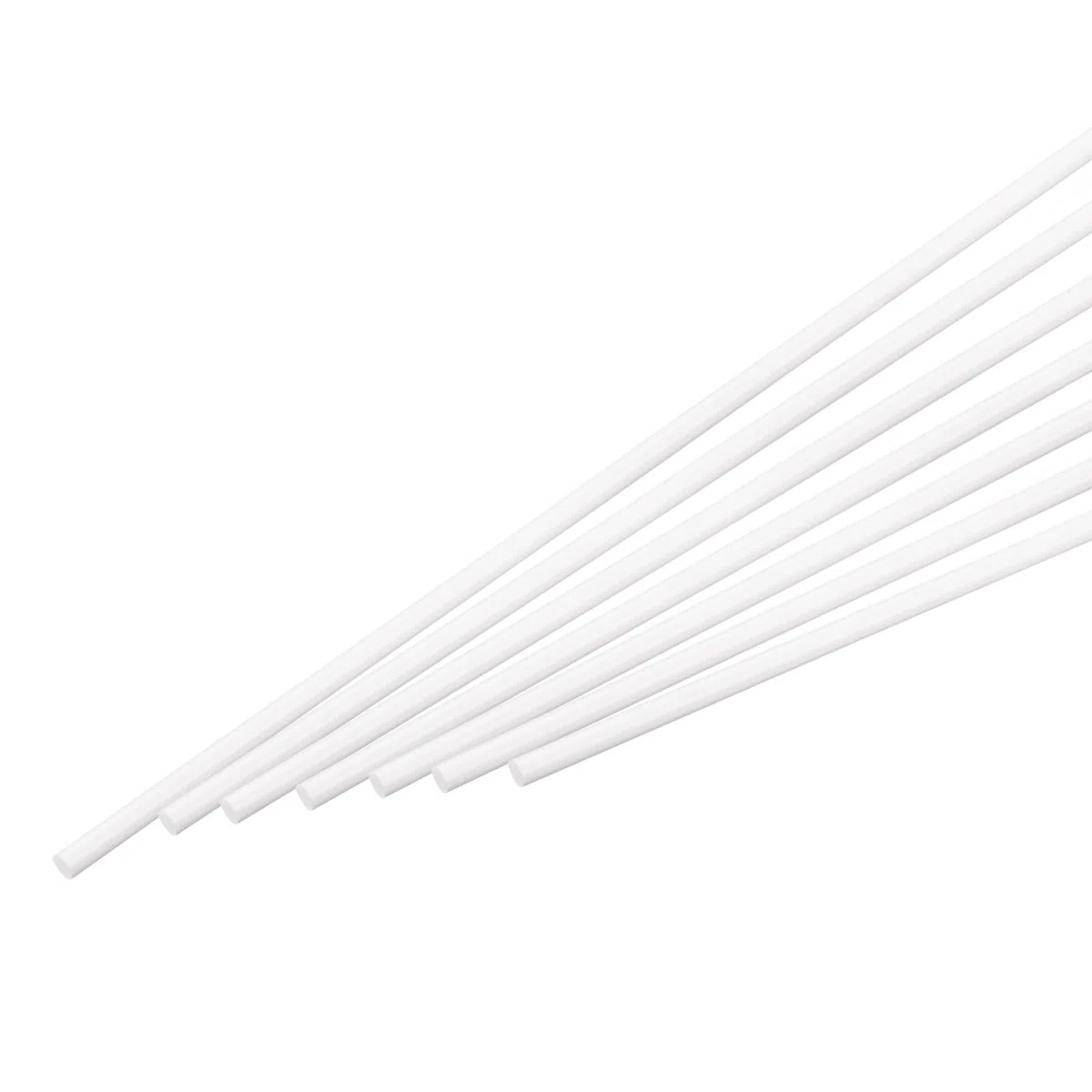 QUARKZMAN 30 Piezas Varillas de Plástico ABS, Diámetro 4mm Longitud 250mm Barra Sólida Blanca para Material de Modelo DIY, Fabricación de Modelos Arquitectónicos, Mesa de Arena DIY