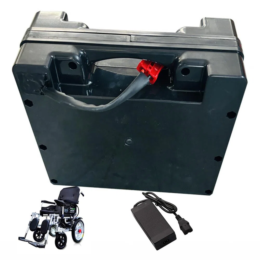 Batería para Silla de Ruedas eléctrica de 24 V, LiFePO4, 12 Ah, 15 Ah, 20 Ah, 30 Ah, 45 Ah y 50 Ah, para Motor de 0 a 1200 W con Cargador.