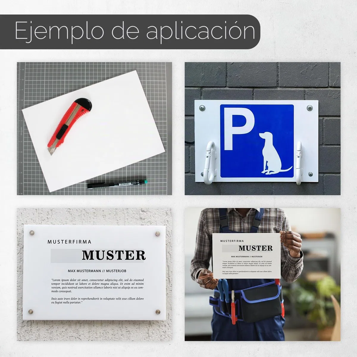 Juego de 2 placas de espuma rígida de PVC blanco, 40 x 60 cm, 3 mm, con lámina protectora por una cara, corte de plástico, para interior y exterior I az178