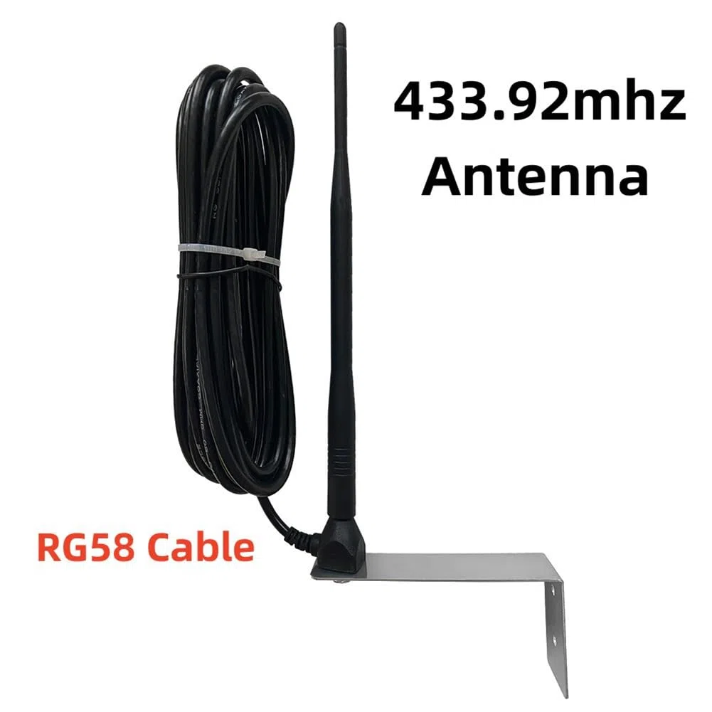 Antena externa para puerta de garaje, para puerta de garaje, antena de señal remota de garaje de 433.92 MHZ de 433 MHz