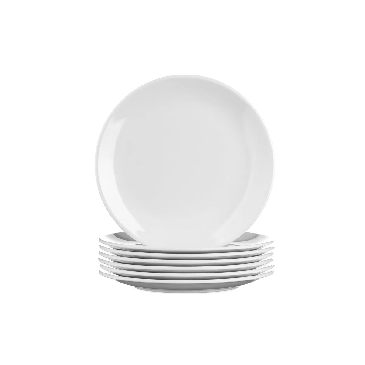 SECO Placa redonda de melamina blanca, duradera y resistente a los arañazos, 18 cm