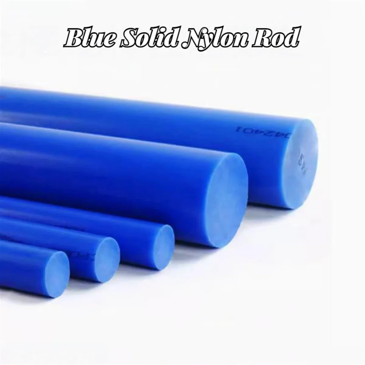 Barras Redondas de Nylon para ingeniería, Varilla de Nailon Azul Diámetro 15-45 mm Longitud 500 mm(20mm)
