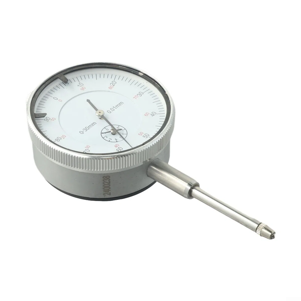 Indicador de -30 mm con resolución de 0.01 mm, para calibre trasero de lengüeta para desviación del eje, concentricidad del husillo y medición de retroceso de engranajes en metalurgia