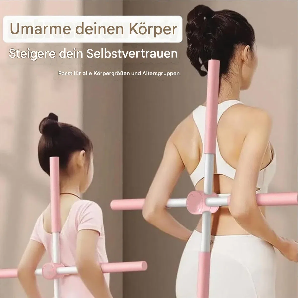 Barra de yoga corrector de postura, palo de yoga para mujeres, 2025 barra de yoga antijorobas para espalda y cuello, cuello y espalda, dispositivo de entrenamiento para el hogar fitness