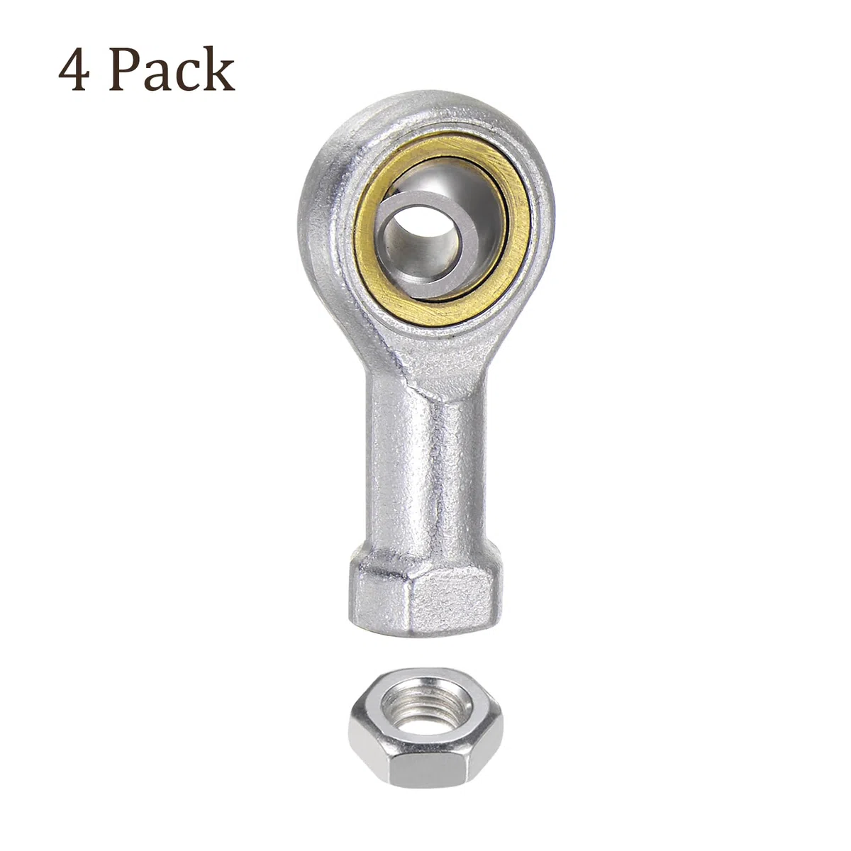 4pcs SI5TK PHSA5 M5 Terminales de Barra - [ Rosca a Derecha M5x0.8 ] Conector Articulado de Rodamiento de Extremo de Barra Acero con Recubrimiento de Zinc