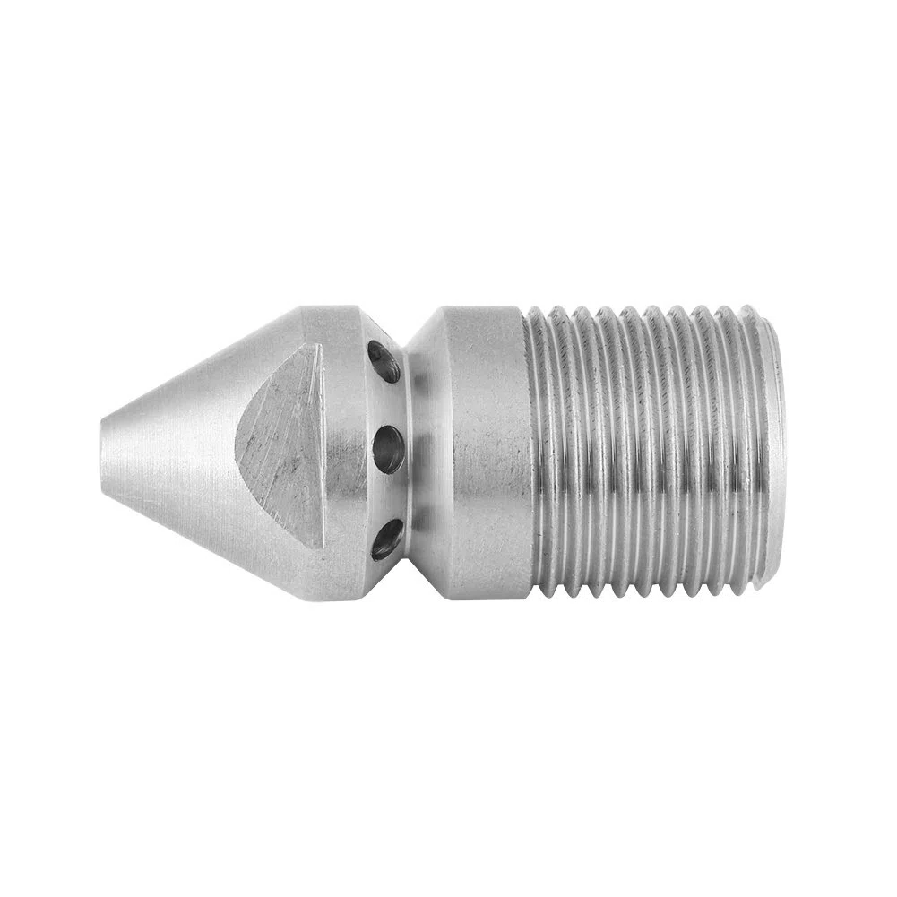Estink Boquilla de Chorro para Limpieza de Alcantarilla, 3/8 BSP, Acero Inoxidable 304, Alta Presión