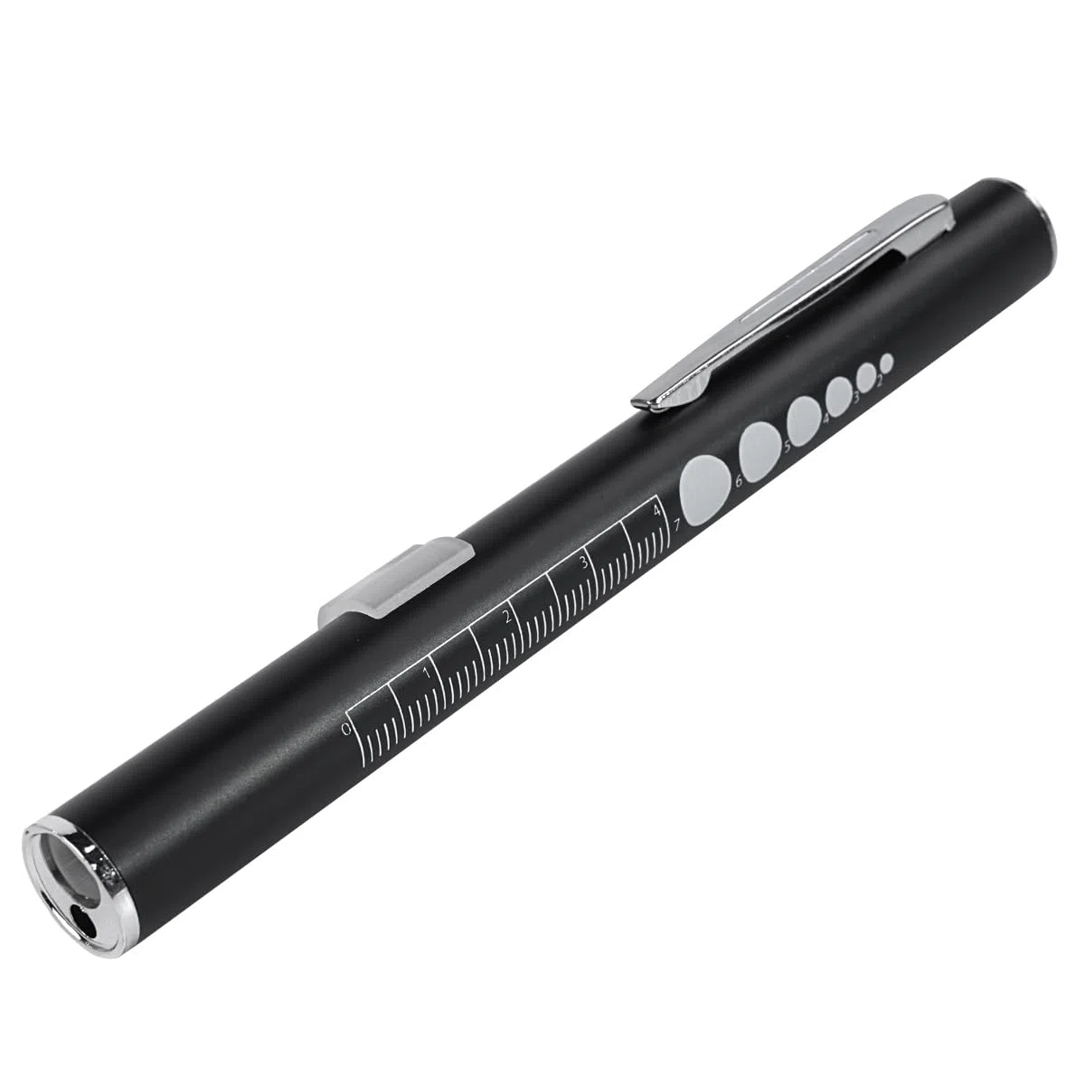Paquete de 2 Luces pupilares de diagnóstico médico con pupilómetro y Regla, luz LED Recargable por USB para Estudiantes, médicos, Enfermeras y Profesionales de Servicios de Emergencia