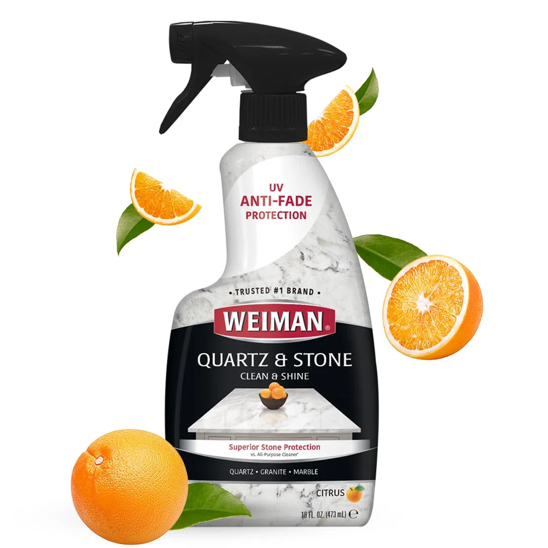 Weiman Quartz Clean & Shine – 16 onzas – Limpiador y abrillantador de cuarzo