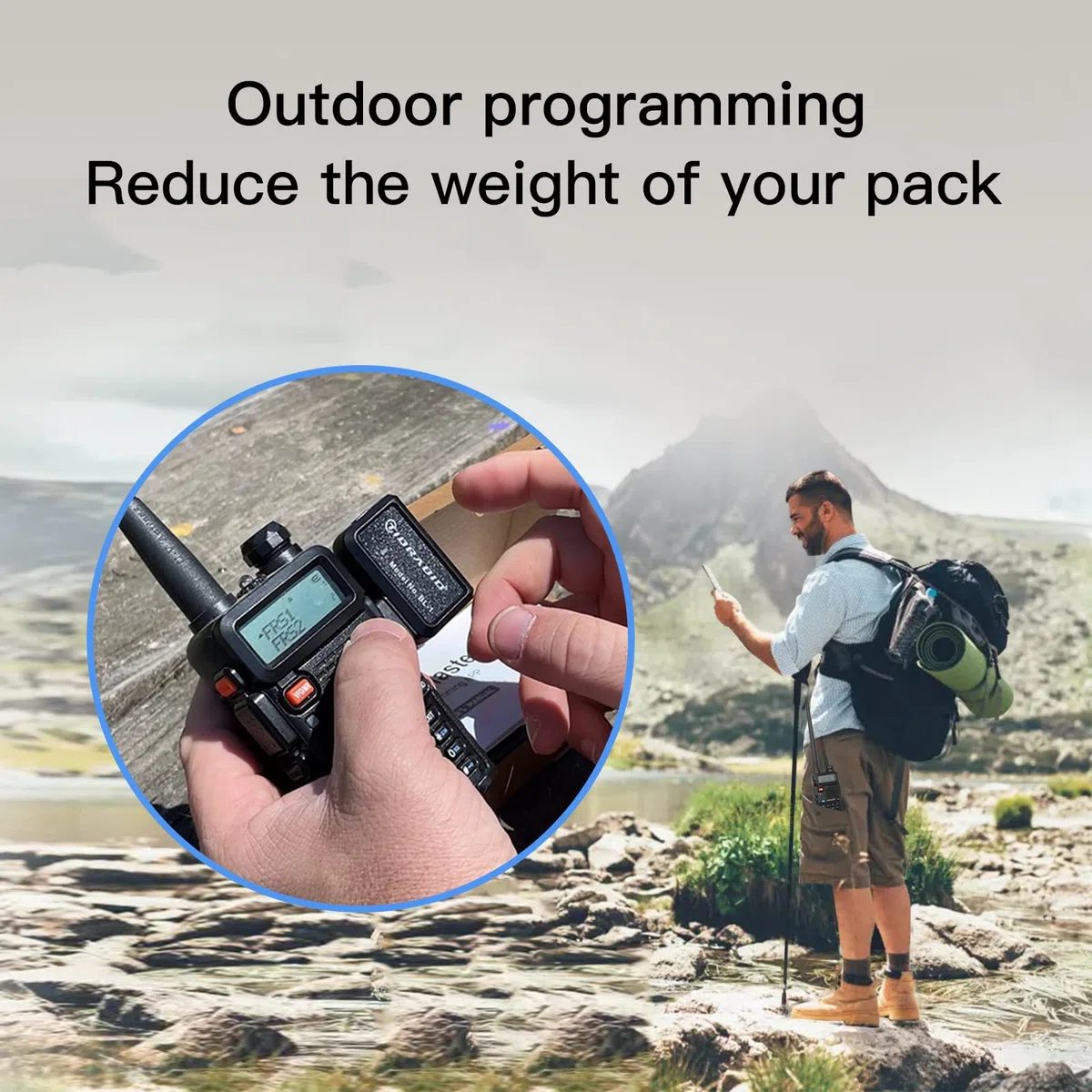 TIDRADIO Ham Radio - Adaptador de programador inalámbrico APP y programa de PC para Baofeng UV-5R y varios modelos, sin problemas de controlador en lugar de cable de programa