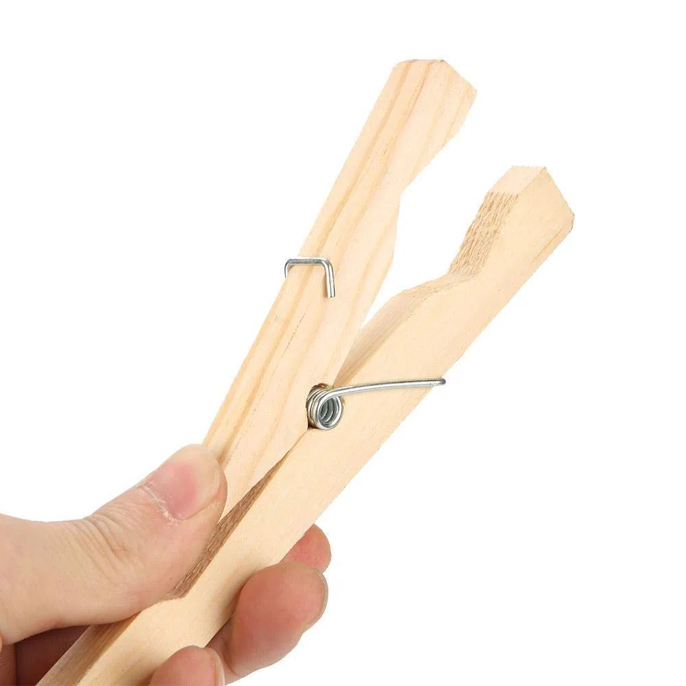 10pcs Sostenedor de Abrazadera del Clip de Tubo de Ensayo de Madera Material para Herramienta de Prueba de Laboratorio Industrial Escolar