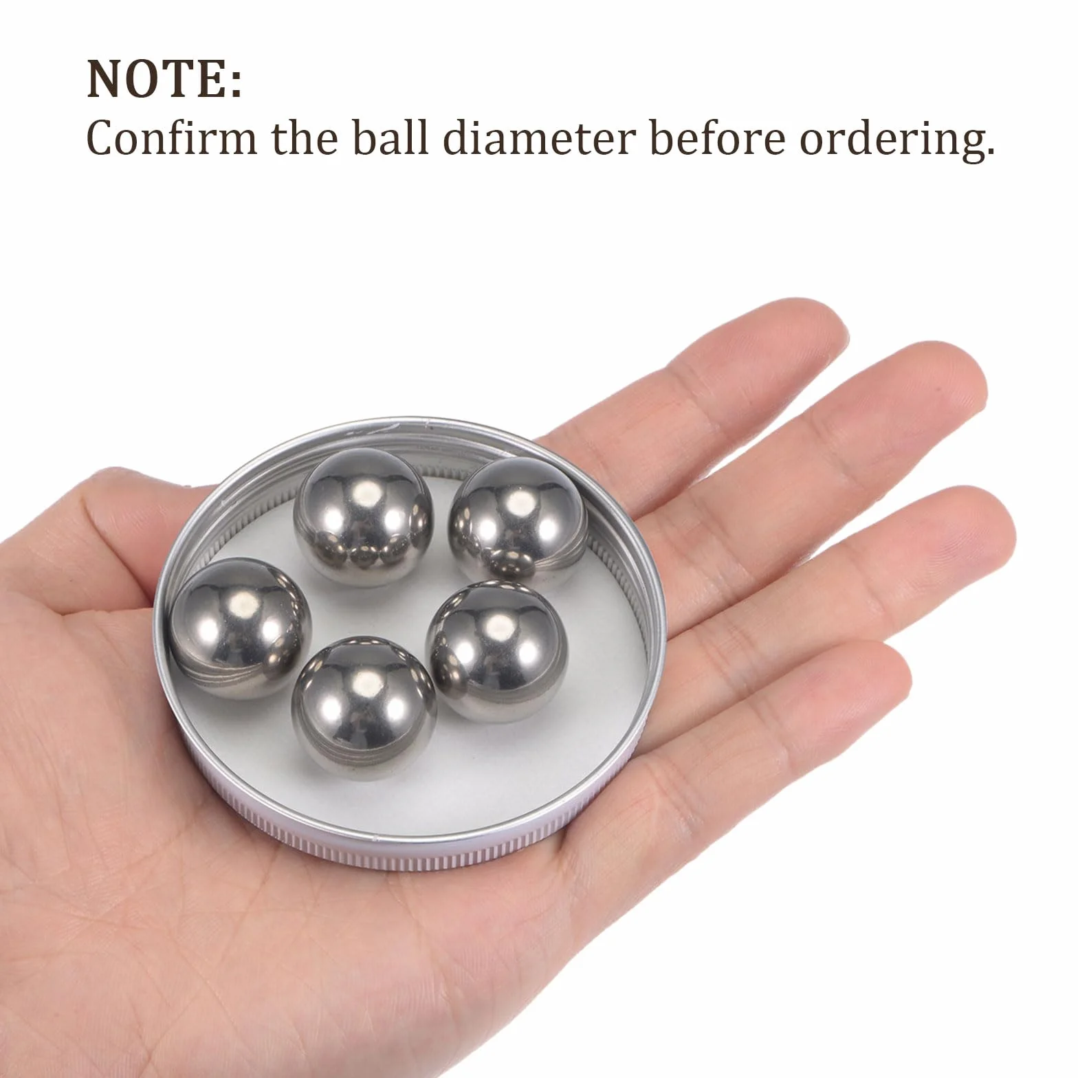 10uds Precisión Bolas - [20mm] Carbono Acero para Rodamientos Válvulas Uso, Sólido