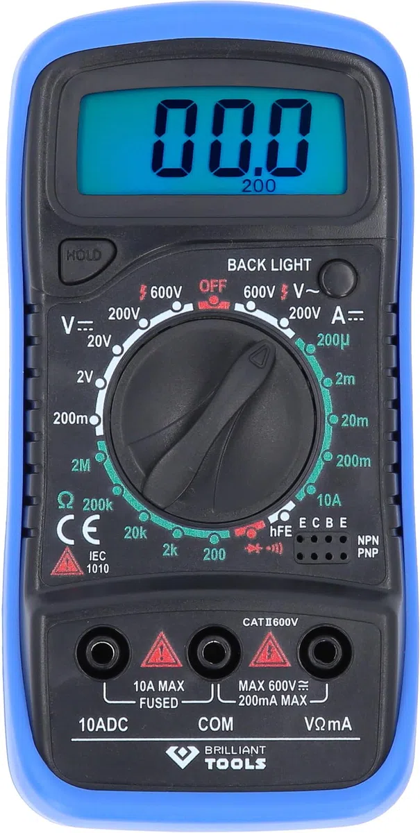 BRILLIANT TOOLS BT122900 Multímetro digital [Powered by KS TOOLS]