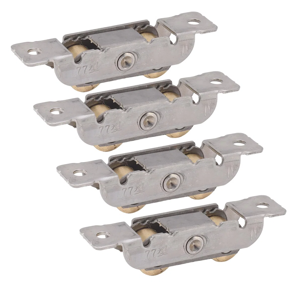 4 Piezas de Rodillos para Puertas Corredizas de Patio, Montaje de Puerta, Ventana, Pista, Accesorio, Rueda, Rodillo, Vidrio, Cobre, Rodamiento de Bolas, Tornillos, Polea, Puerta