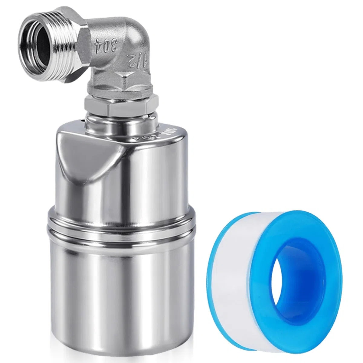 Válvula de flotador para tanque de agua, válvula automática de control de nivel de agua de 3/4 pulgadas de baja presión en acero inoxidable 304