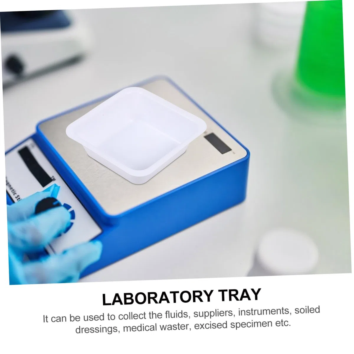 de Platos de Pesaje Cuadrados Confiables y Versátiles de Plástico 20 Piezas Diseño Limpio y Elegante para Laboratorio y Hogar