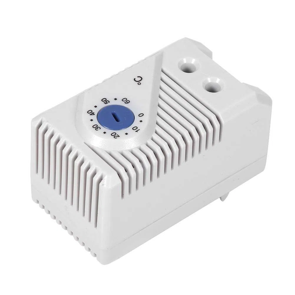 Fdit Termostato mecánico 0-60 ℃ Interruptor de Controlador de Temperatura de termostato mecánico eléctrico Compacto Ajustable Nuevo(KTS011)