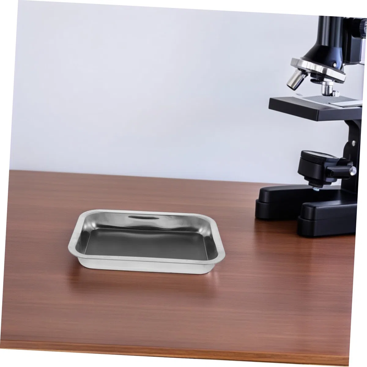 Hohopeti Bandeja de Disección Fácil de Limpiar Segura y Robusta de Acero Inoxidable para Laboratorio Escolar Adecuado para Estudiantes en Experimentos Científicos